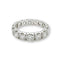 Bague 57 Alliance tour complet en or blanc 18K et diamants 3,68 ct 58 Facettes