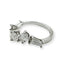 Bague 53 Bague multi-tailles en or blanc 18 carats et diamants 1,46 ct 58 Facettes