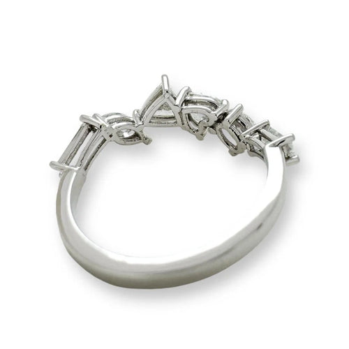 Bague 53 Bague multi-tailles en or blanc 18 carats et diamants 1,46 ct 58 Facettes