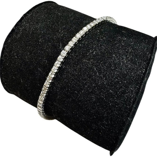 Bracelet Bracelet tennis diamants 3,4 ct en or blanc 18K 58 Facettes