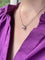 Collier Collier solitaire en or gris et diamant taille ancienne 1,90 carat 58 Facettes