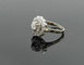 Bague 53 Bague marguerite fleur vintage en or 18k et platine sertie de diamants 58 Facettes