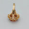 Bague 54 Bague rétro des années 50 en or 18K et saphir orange 58 Facettes