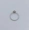 Bague 53 Bague solitaire vintage en or gris 18K avec diamant 58 Facettes