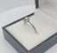 Bague 53 Bague solitaire vintage en or gris 18K avec diamant 58 Facettes