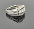 Bague 57 Carl Bucherer - Bague vintage imposante en or gris 18K et diamants 58 Facettes