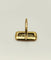 Bague 50 Bague panneau rectangulaire en or jaune 18K et diamants 58 Facettes