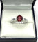 Bague 55 Solitaire - Bague en or gris 18K au spinelle rose 58 Facettes