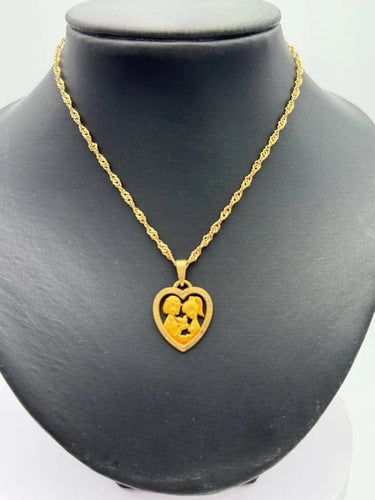 Collier Peynet - Pendentif cœur et chaîne en or 18K 58 Facettes