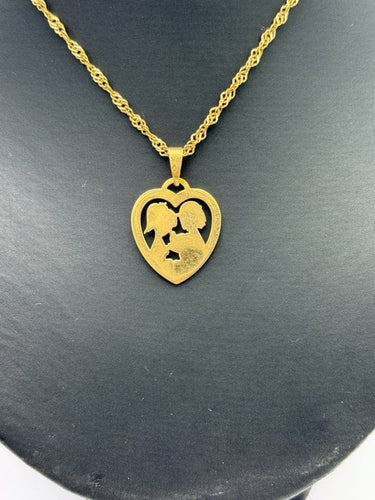 Collier Peynet - Pendentif cœur et chaîne en or 18K 58 Facettes