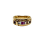 Bague 53 Guy Laroche - Bague en or jaune et pierres multicolores 58 Facettes