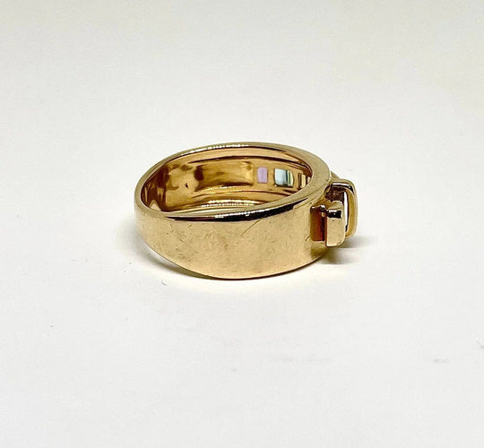 Bague 53 Guy Laroche - Bague en or jaune et pierres multicolores 58 Facettes
