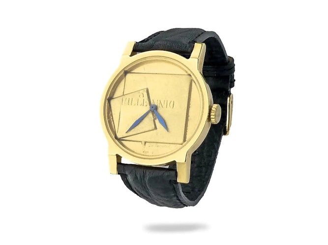 Montre Gio Pomodoro Millennio - Montre en or jaune 18 carats sur cuir 58 Facettes