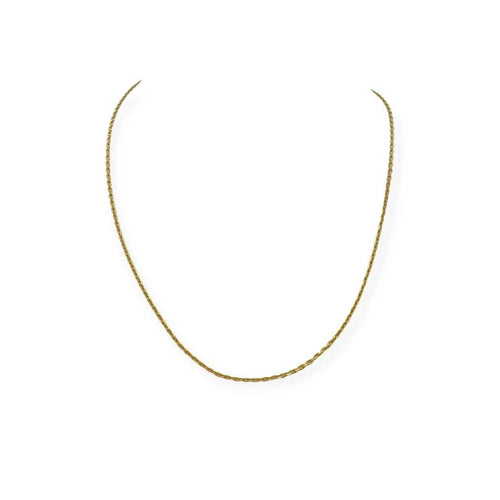 Collier Chaîne maille forçat 45,5 cm en or jaune 18k 58 Facettes 330091605