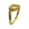 Bague 58 Bague cœur entrelacé en or jaune 18k et diamant 58 Facettes 330091922