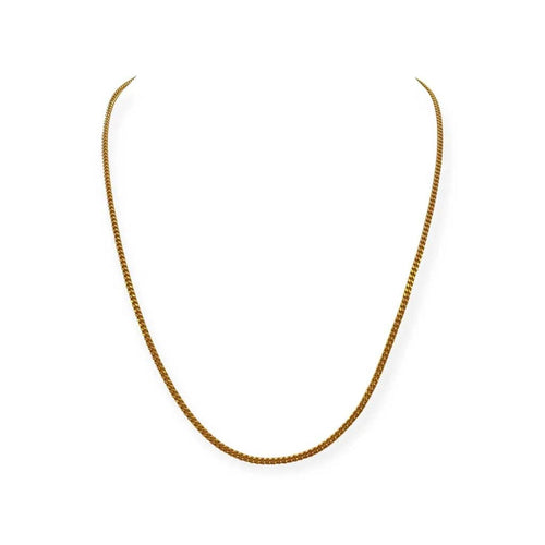 Collier Chaîne maille gourmette 62 cm en or jaune 750 58 Facettes 330089598