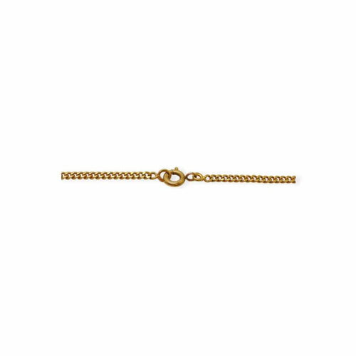 Collier Chaîne maille gourmette 62 cm en or jaune 750 58 Facettes 330089598