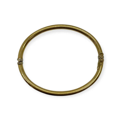 Bracelet Bracelet jonc ovale à ouverture en or jaune 750 58 Facettes 330089756