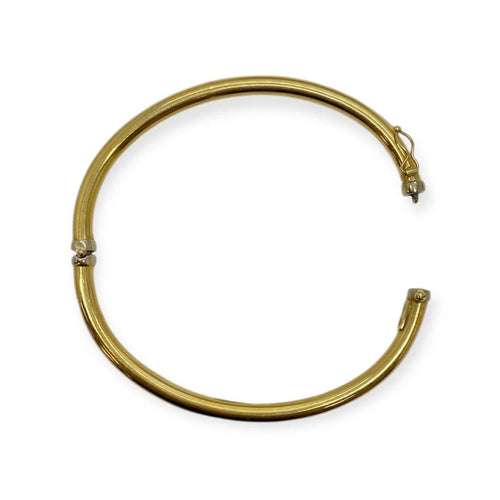 Bracelet Bracelet jonc ovale à ouverture en or jaune 750 58 Facettes 330089756