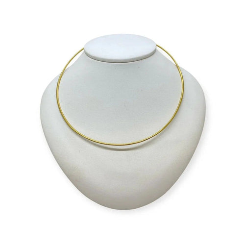Collier Collier jonc en or jaune 18K 58 Facettes 330085038