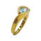 Bague 55 Bague en or jaune 18K avec topaze bleue ovale 58 Facettes 330081548
