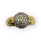 Bague 56 Bague boule pavée en or blanc et or jaune 18K avec diamants 58 Facettes 149063866