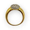 Bague 56 Bague boule pavée en or blanc et or jaune 18K avec diamants 58 Facettes 149063866