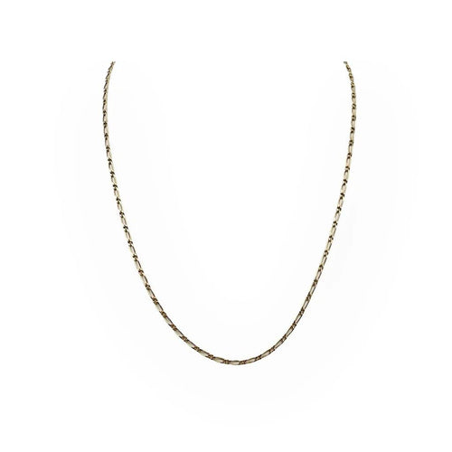 Collier Chaîne maille Figaro 50 cm en or jaune 18k (750) 58 Facettes 149065515