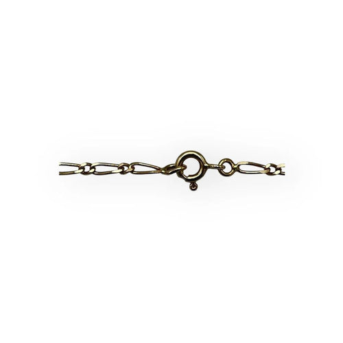 Collier Chaîne maille Figaro 50 cm en or jaune 18k (750) 58 Facettes 149065515
