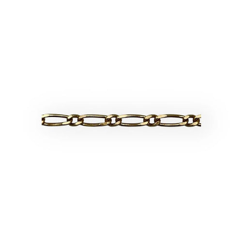 Collier Chaîne maille Figaro 50 cm en or jaune 18k (750) 58 Facettes 149065515
