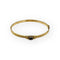 Bracelet Bracelet jonc ovale ouvrant en or jaune 750, saphir et diamants 58 Facettes 149066023