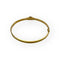Bracelet Bracelet jonc ovale ouvrant en or jaune 750, saphir et diamants 58 Facettes 149066023