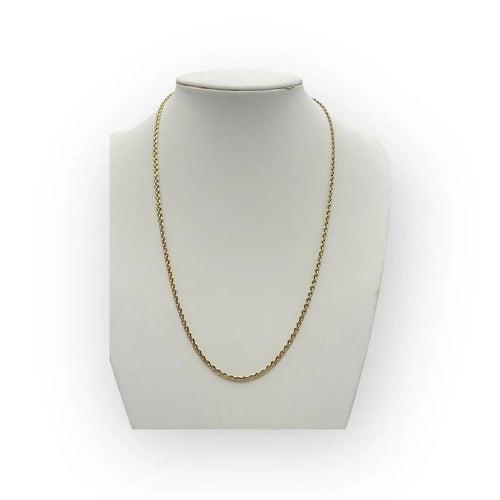 Collier Chaîne maille jaseron bombée en or jaune 18K, 62 cm 58 Facettes 149062581