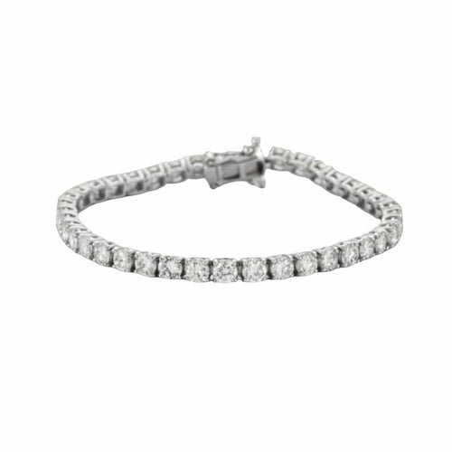 Bracelet Bracelet tennis en or blanc 18 carats et diamants 9,5 ct 58 Facettes