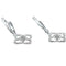 Boucles d'oreilles Boucles d’oreilles pendantes en or blanc serties de diamants 58 Facettes 388019
