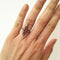 Bague 54 Bague marquise ancienne en or 18 carats et platine, diamants et rubis 58 Facettes