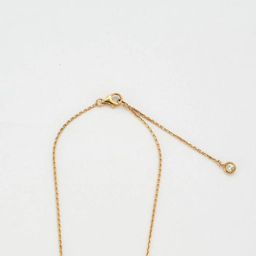 Collier Collier diamant poire 2,52 carats en or jaune 18k Fancy Yellow 58 Facettes