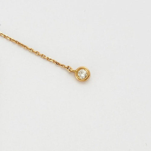 Collier Collier diamant poire 2,52 carats en or jaune 18k Fancy Yellow 58 Facettes