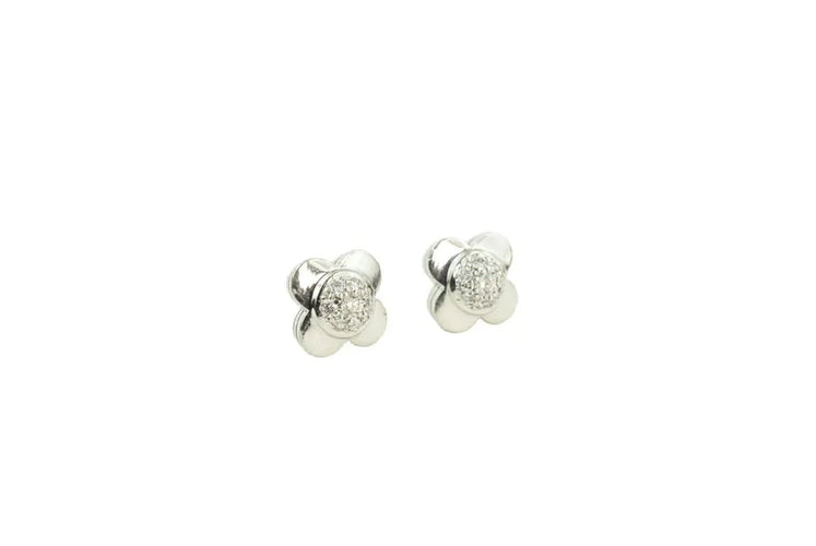 Boucles d'oreilles Mauboussin Trop Chance - Boucles d’oreilles en or gris et diamants 58 Facettes SQ6049318