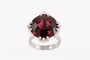 Bague 54 Bague en or gris au grenat violet 58 Facettes 248365