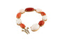 Bracelet Bracelet en or jaune aux coraux et diamants 58 Facettes 175328