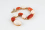 Bracelet Bracelet en or jaune aux coraux et diamants 58 Facettes 175328