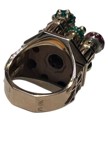 Bague 53 Philippe Tournaire Architecture - Bague Moscou en or jaune 58 Facettes 123577.01