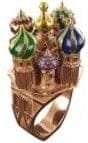 Bague 53 Philippe Tournaire Architecture - Bague Moscou en or jaune 58 Facettes 123577.01