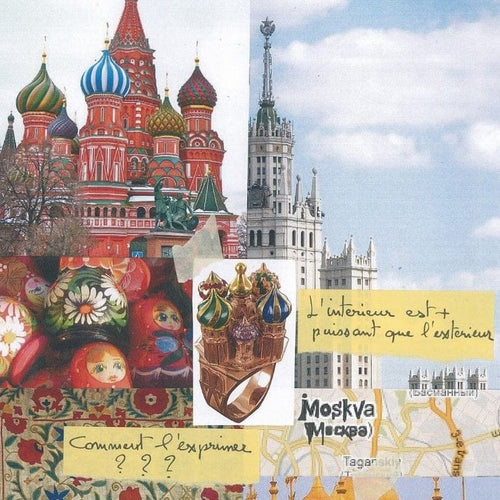 Bague 53 Philippe Tournaire Architecture - Bague Moscou en or jaune 58 Facettes 123577.01