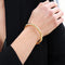 Bracelet Bracelet jonc ouvrant en or jaune 18k, fil rond 8 mm 58 Facettes