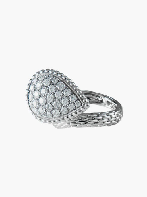 Bague 53 Boucheron Serpent Bohème - Bague grand modèle en or blanc et diamants 58 Facettes