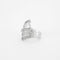 Bague 52 Bague en or blanc 18 carats avec 90 diamants 58 Facettes