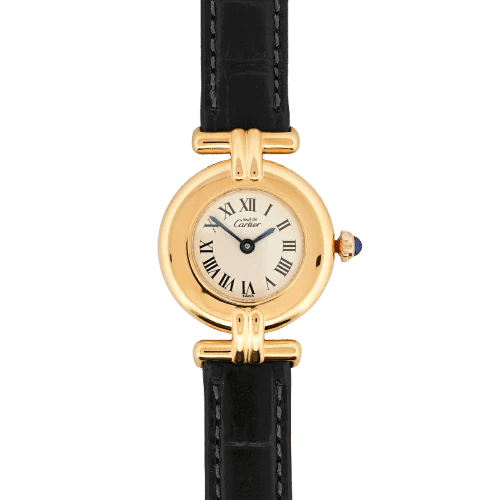 Montre Cartier Must Colisée - Montre en vermeil, cadran ivoire 58 Facettes