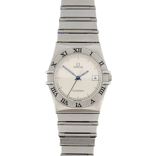 Montre Omega Constellation - Montre à quartz cadran ivoire en acier 58 Facettes